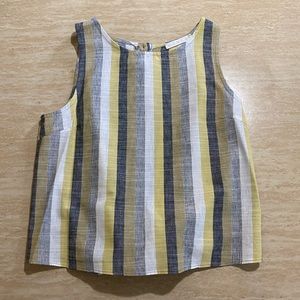 KARLIE button and tie in back top